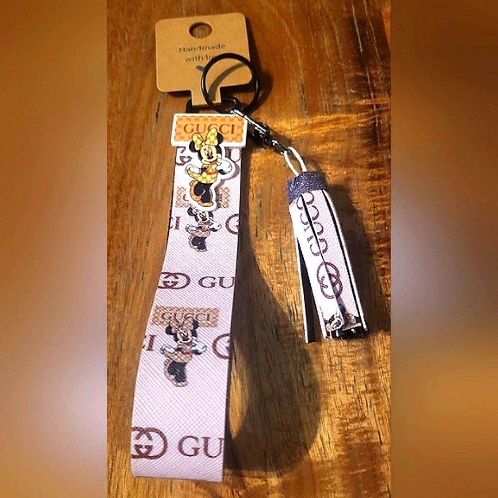 Minnie Mouse Key Fob Wristlet